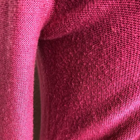 Tracy Reese New York dark pink black ruffle trim belted cardigan size Small - Picture 6 of 16